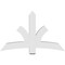 Ekena Millwork Davenport Architectural Grade PVC Gable Bracket, 60"W x 37 1/2"H x 6"D x 6"F, 15/12 Pitch GBP060X38X0606DAV00 - alternate 5